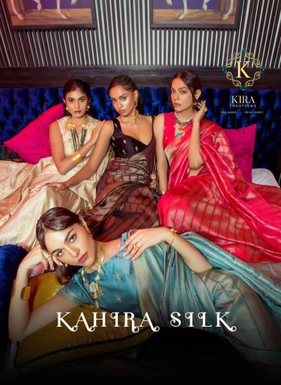 KIRA KAHIRA SILK 16000 TO 16011 DESIGNER SILK SAREE WHOLESALER IN INDIA